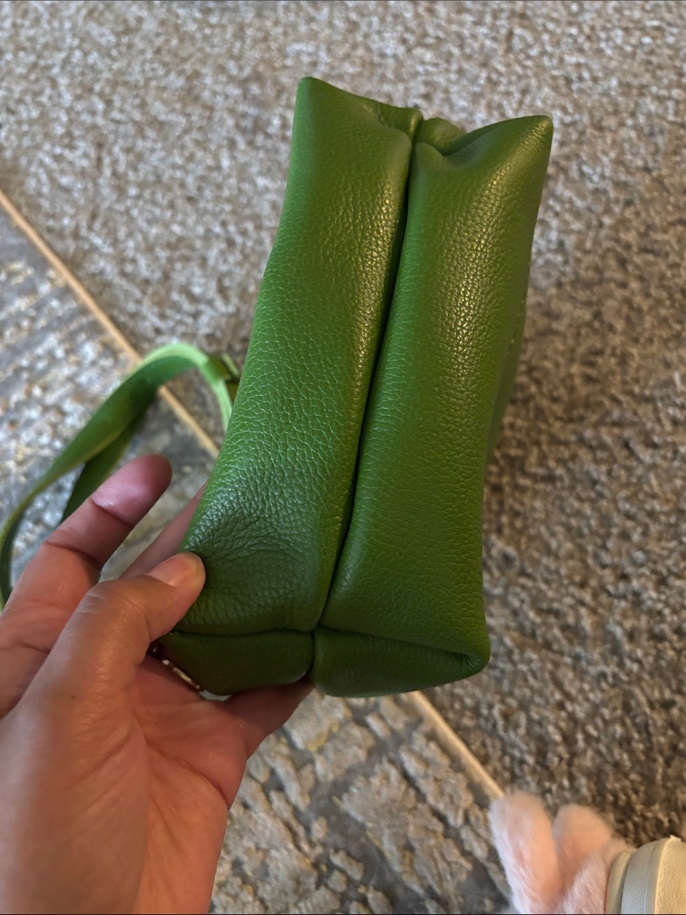 PLG-Green Drawstring Small Mantis Bucket Bag - Picture 3 of 4